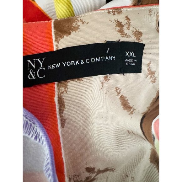 NY and Company Unique Art Teacher A line Midi Dramatic Dress XXL - Picture 7 of 8